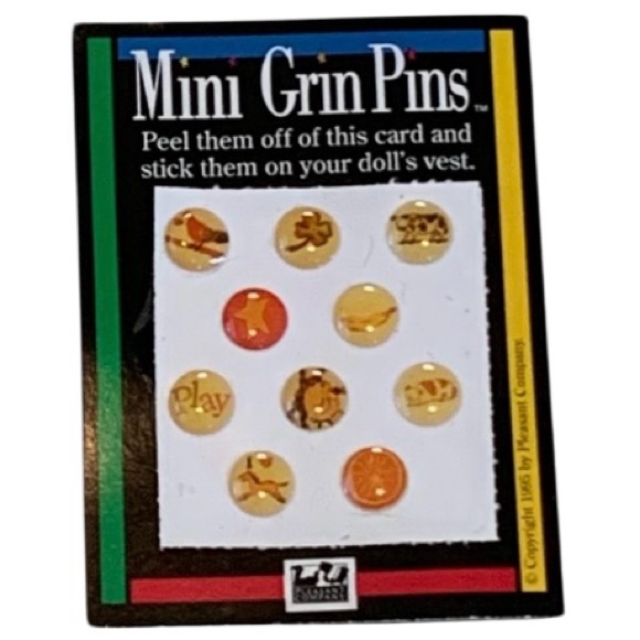 American Girl Other - VTG AMERICAN GIRL Mini Grin Pins Pleasant Company Colorful Collectible Doll Pins